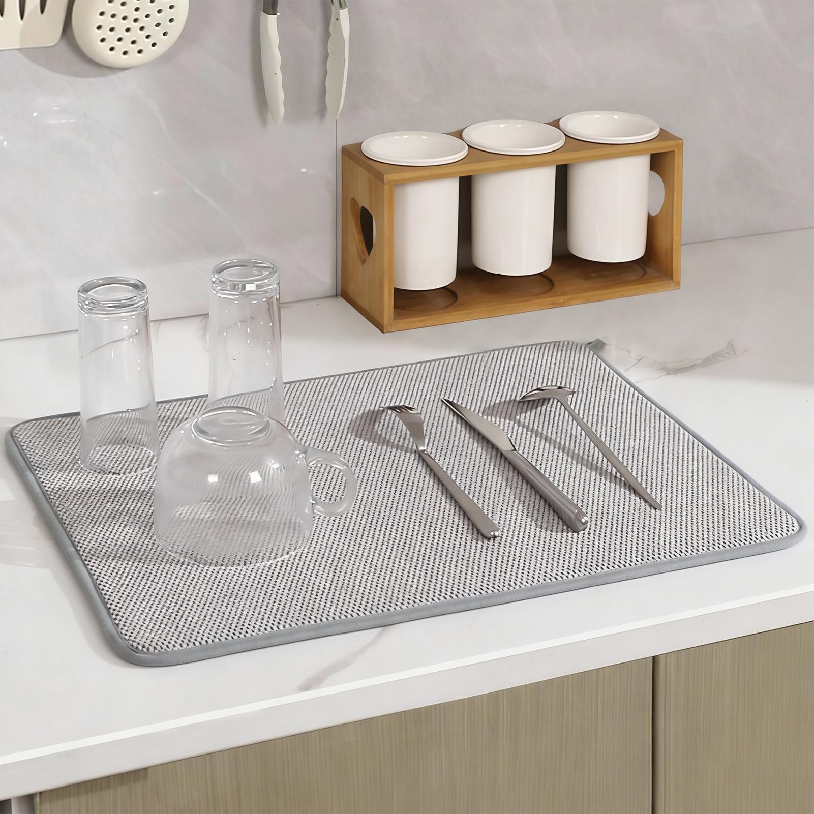 Kitchen Appliances Large - Large Microfiber Dish Drying Mat Absorbent
