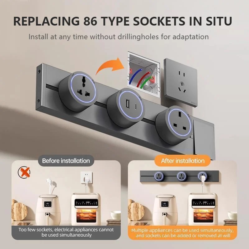 Track Socket With Switch High- - Kitchen Appliances Uk recension och pris