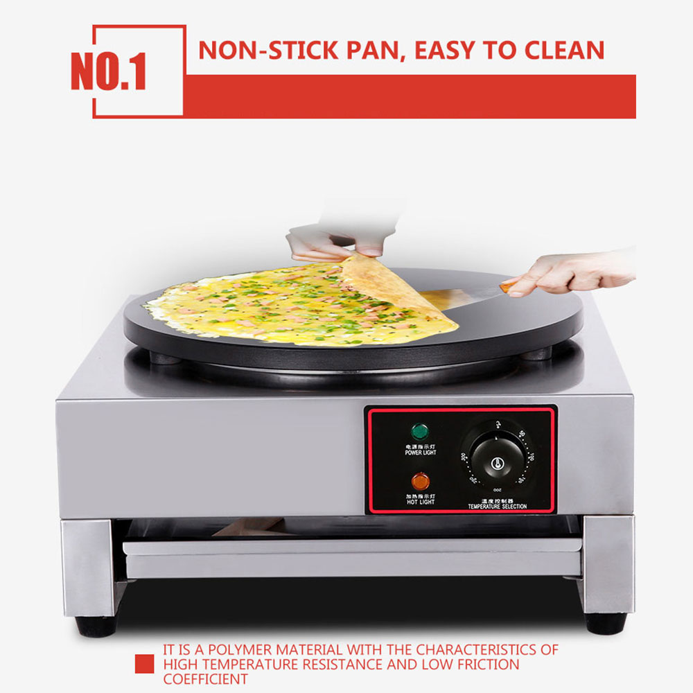 Stainless Steel Electric Crepe - Crepe Maker Non Stick recension och pris