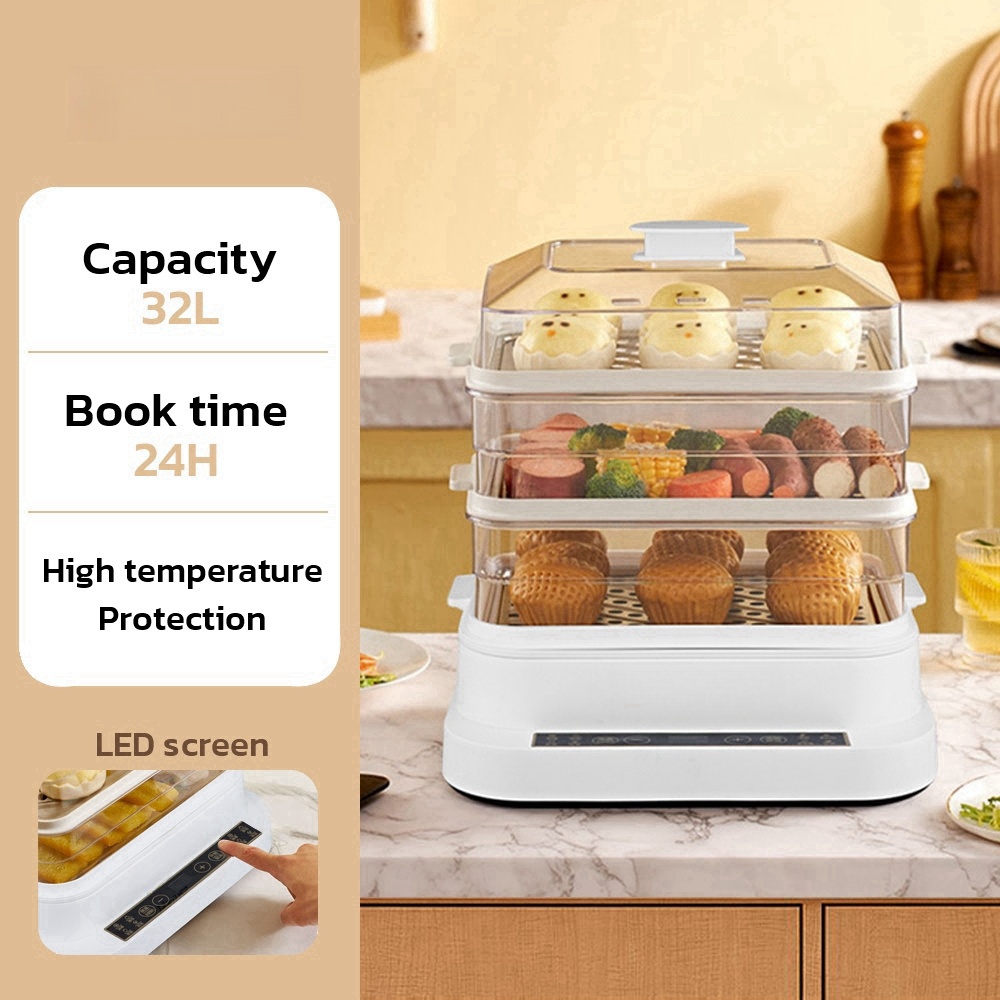 32L Smart Electric Steamer - 3 - Kitchen Appliances Large recension och pris