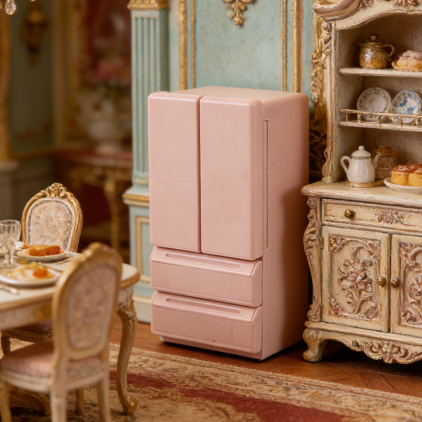 Mini Dollhouse Refrigerator 12 - Kitchen Appliances Kids recension och pris