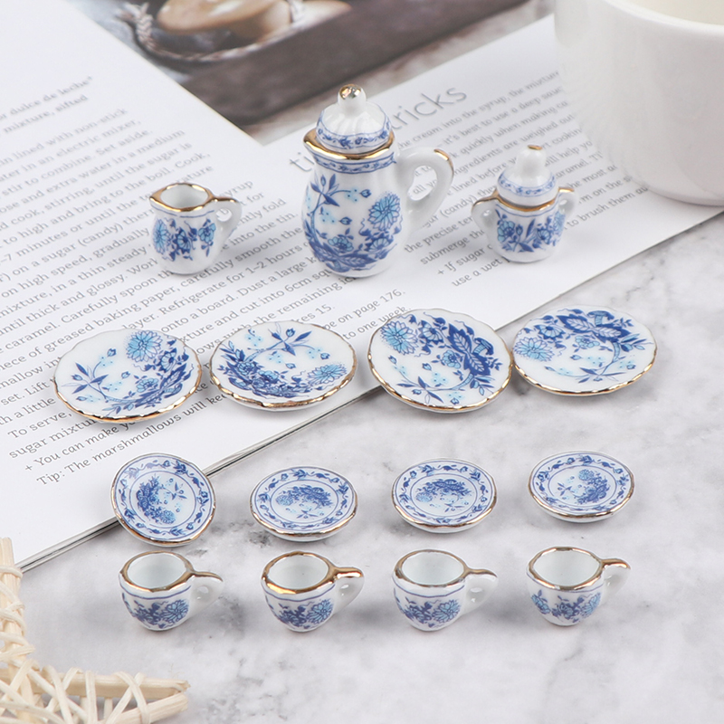15Pcs 1:12 Miniature Porcelain - Kitchen Appliances Kids recension och pris