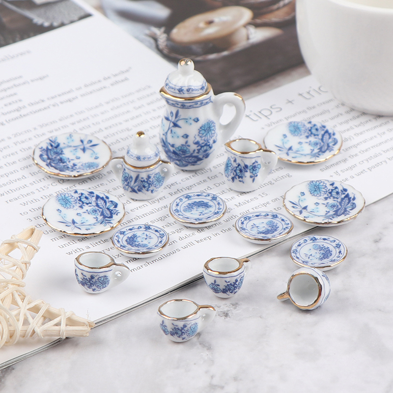15Pcs 1:12 Miniature Porcelain - Kitchen Appliances Kids recension och pris