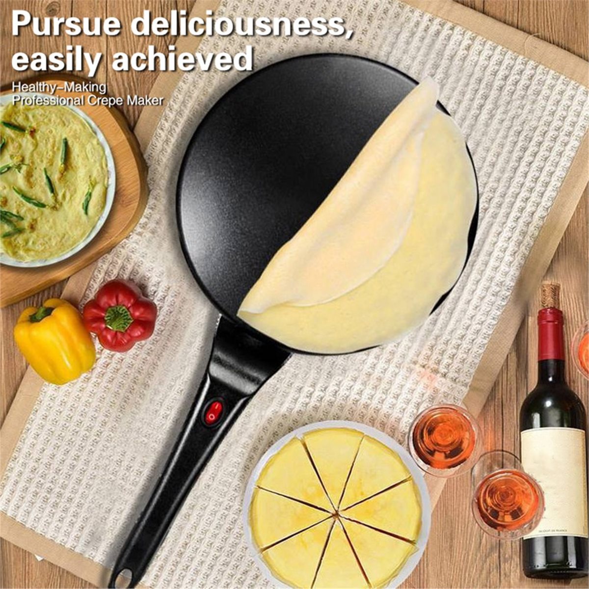M10K Crepe Maker Electric, Cre - Crepe Maker Non Stick recension och pris