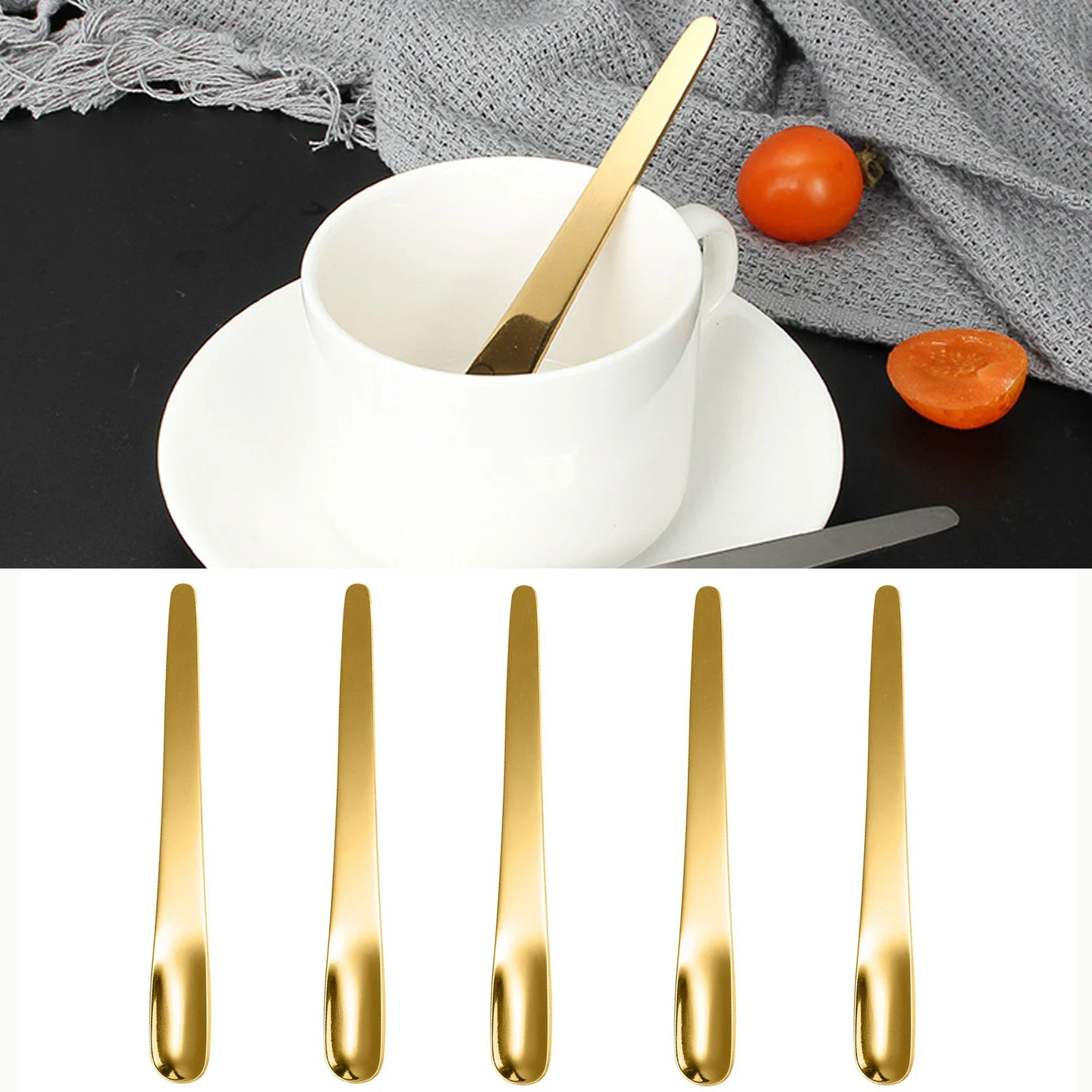 5PCS Coffee Spoon Stainless St - Kitchen Appliances Electronics recension och pris