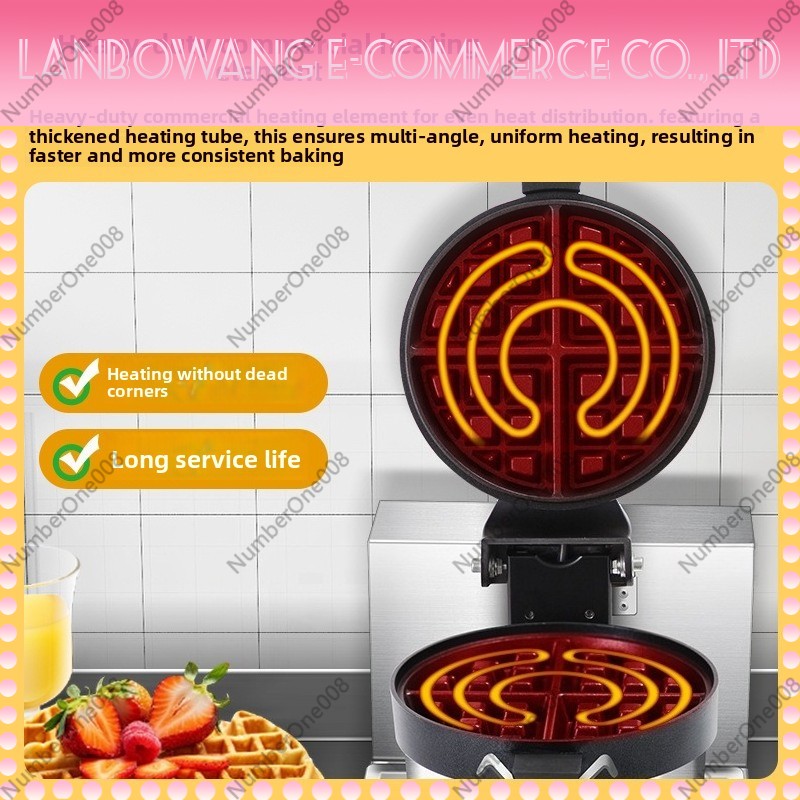 Rotating Waffle Maker Griddle  - Crepe Maker Non Stick recension och pris