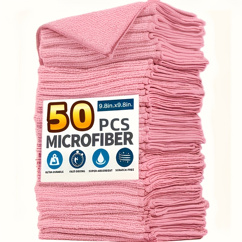 1-50Pcs Light Pink Microfiber  - Kitchen Appliances For Home recension och pris