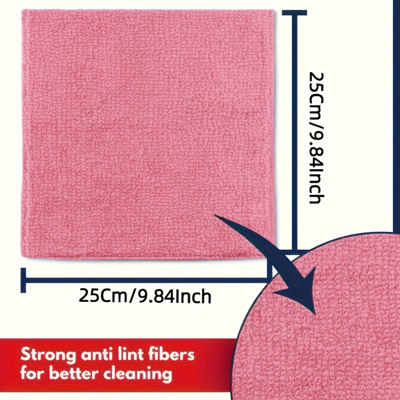 1-50Pcs Light Pink Microfiber  - Kitchen Appliances For Home recension och pris