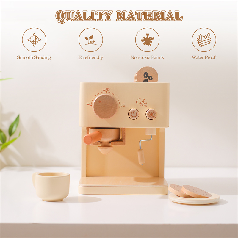 Kids Wooden Montessori Toy Set - Kitchen Appliances Kids recension och pris