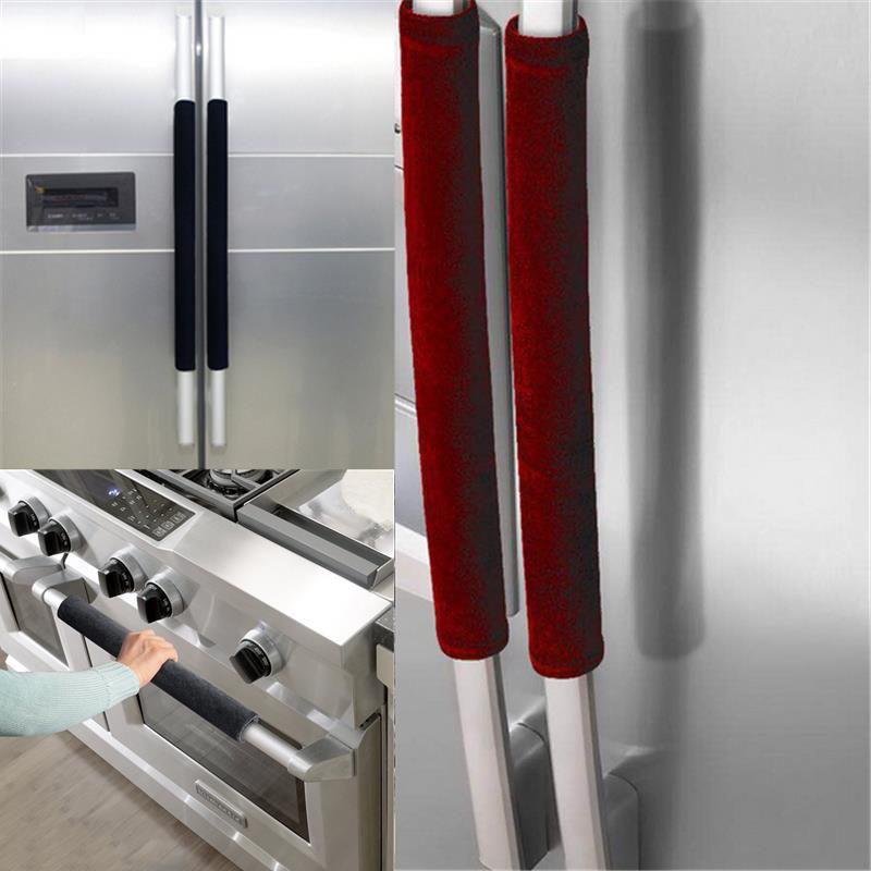 2Pcs/Set Refrigerator Door Han - Kitchen Appliances With Red Knobs recension och pris